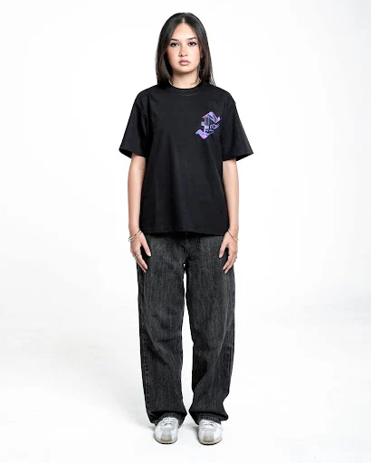 FATCHECK Comet Tee (Black + Blue)