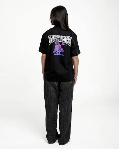 FATCHECK Comet Tee (Black + Blue)1