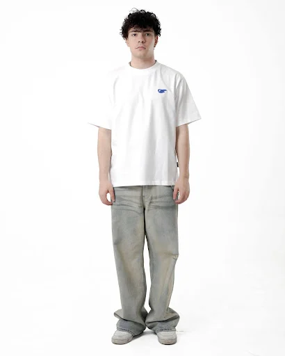 FATCHECK Comet Tee (White + Blue)3