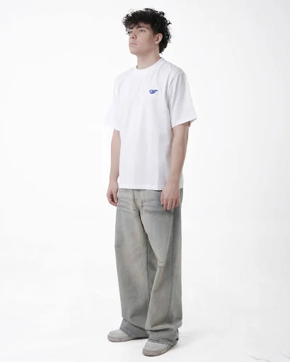 FATCHECK Comet Tee (White + Blue)4